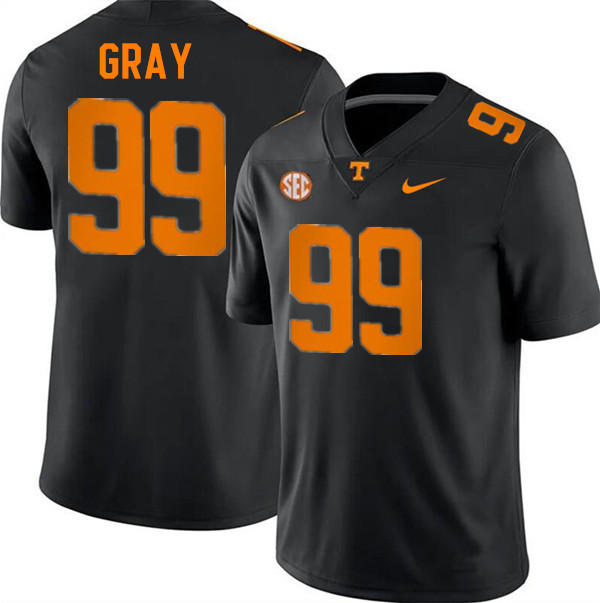 Men #99 Herb Gray Tennessee Volunteers College Football Jerseys Stitched-Black